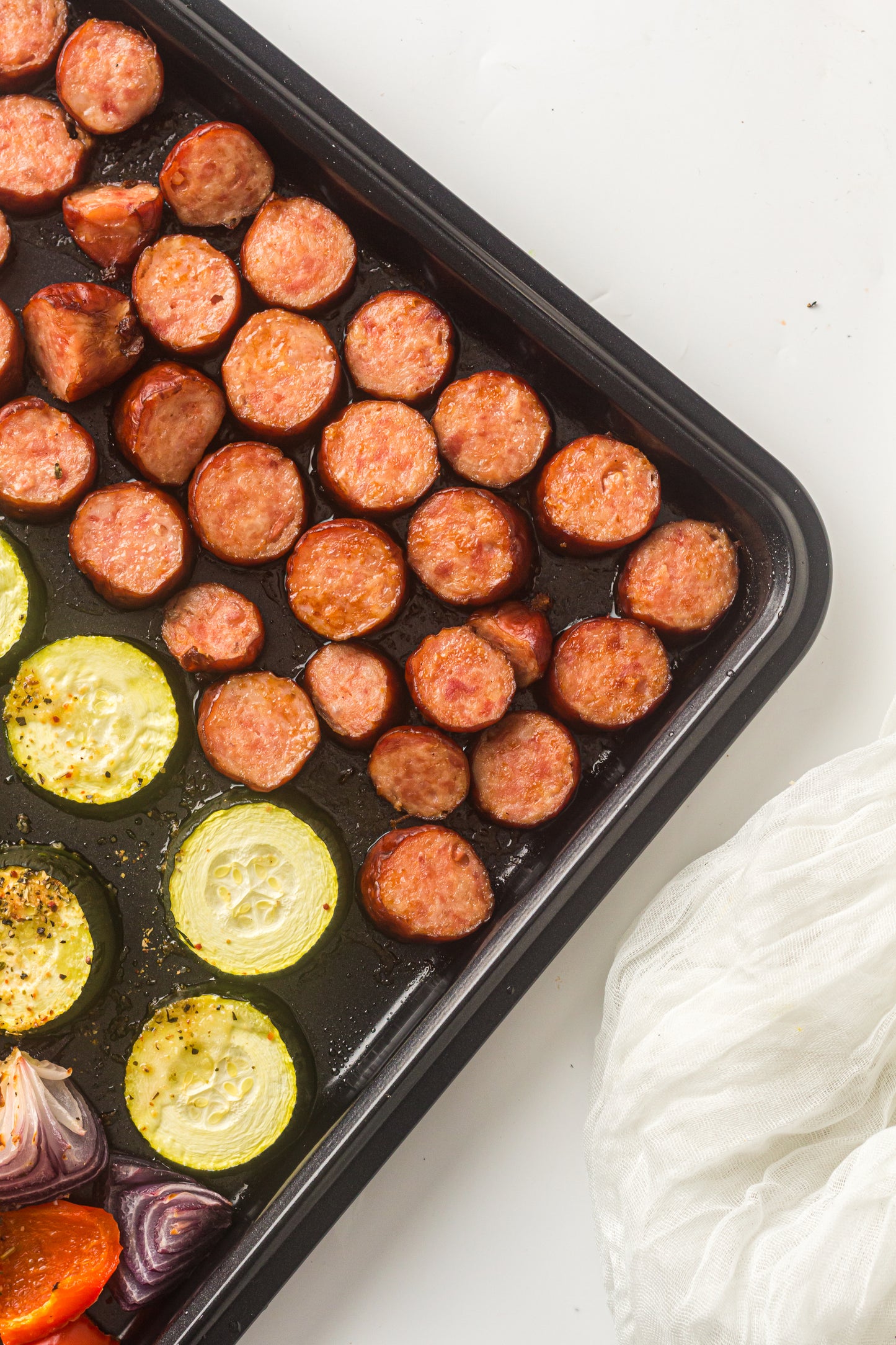 PLR Sheet Pan Sausage and Vegetables