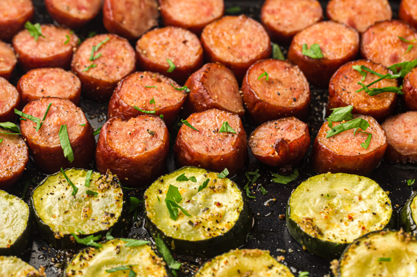 PLR Sheet Pan Sausage and Vegetables