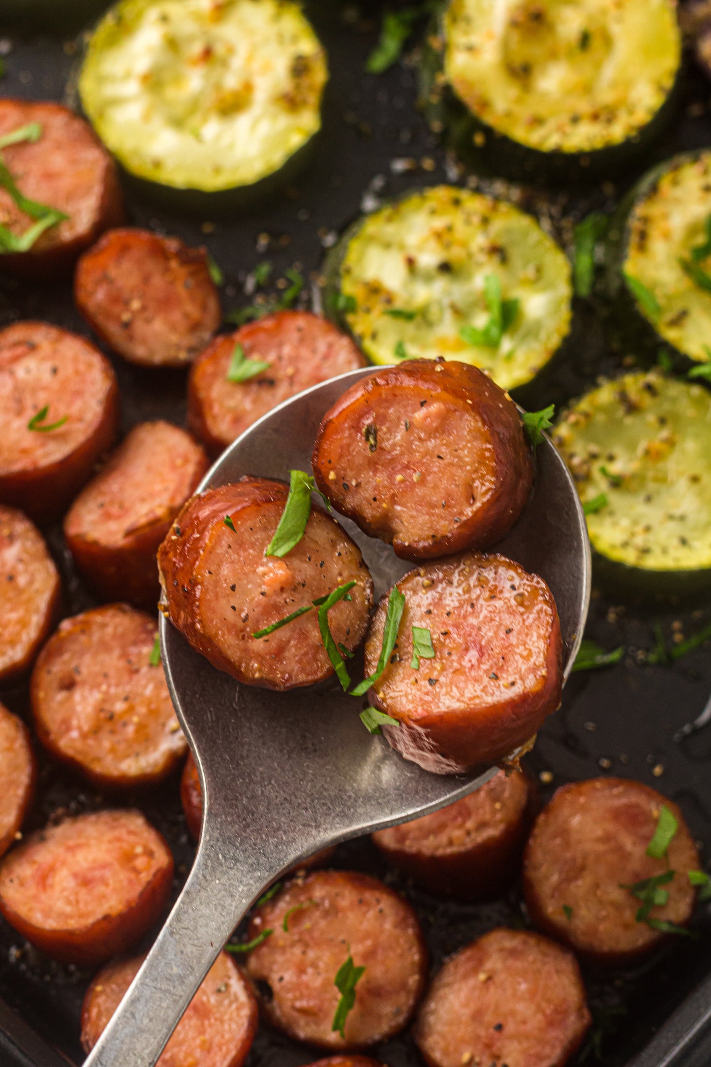 PLR Sheet Pan Sausage and Vegetables