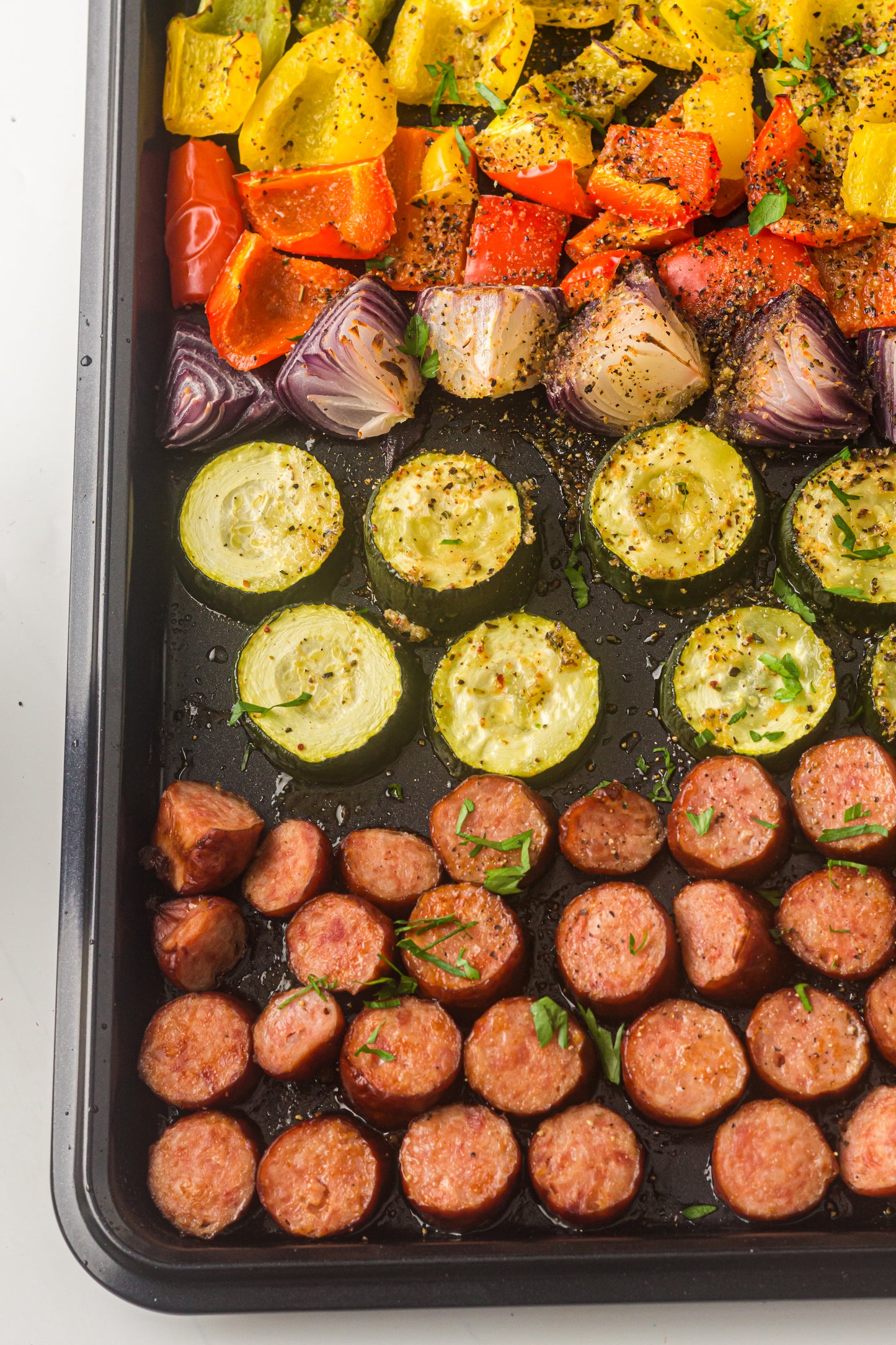 PLR Sheet Pan Sausage and Vegetables