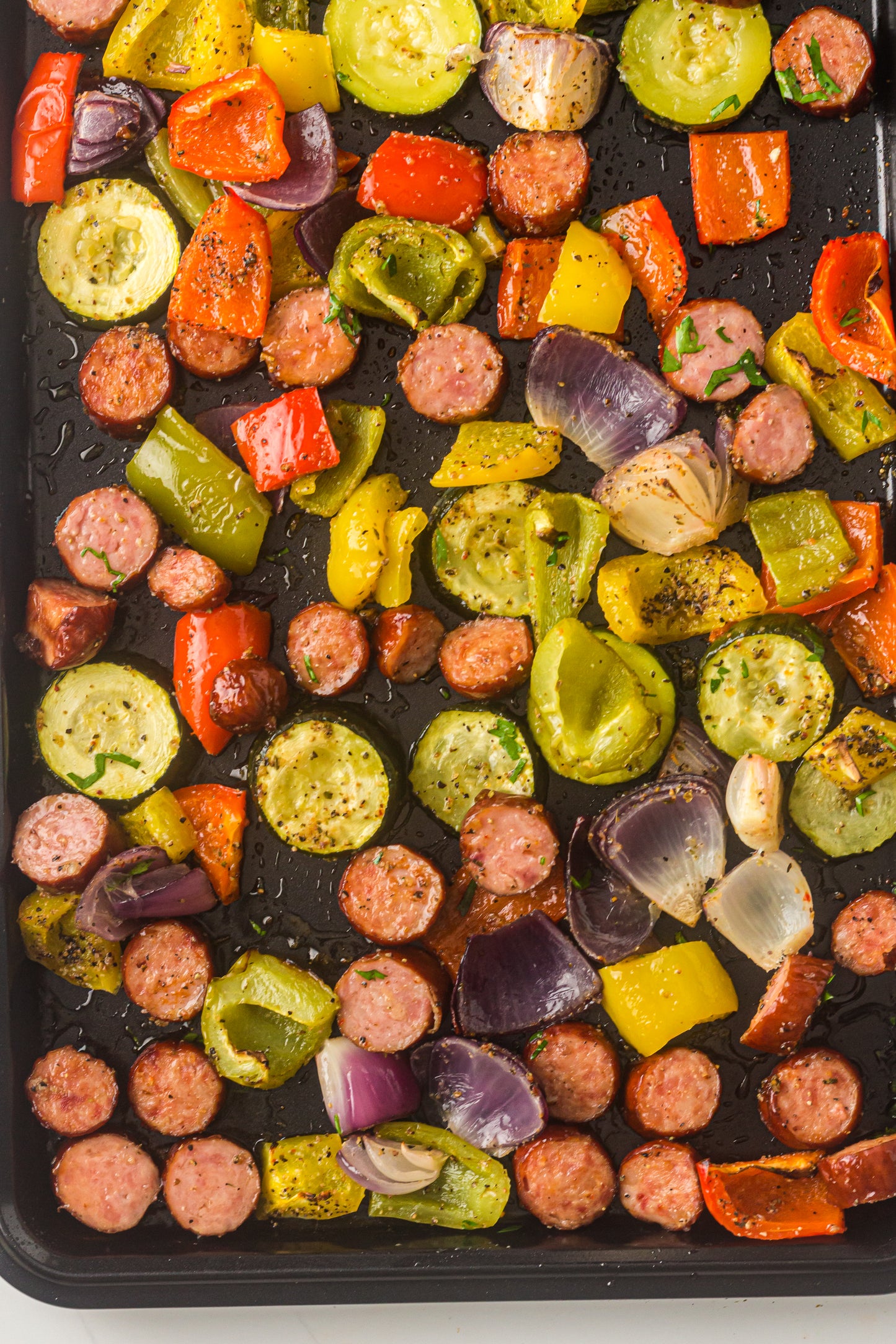 PLR Sheet Pan Sausage and Vegetables