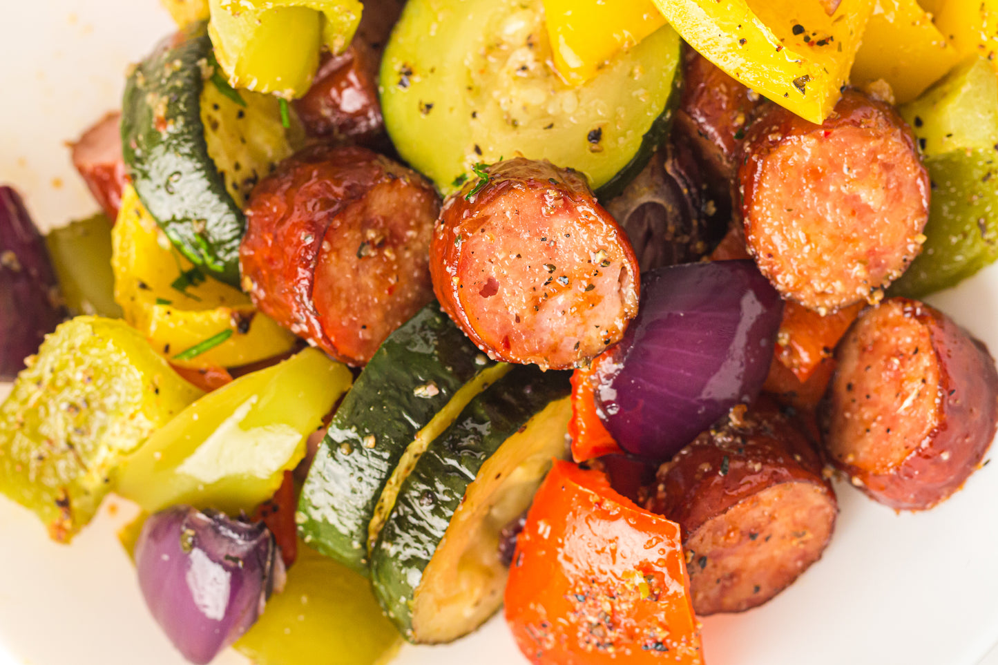 PLR Sheet Pan Sausage and Vegetables