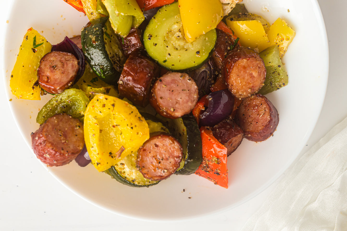 PLR Sheet Pan Sausage and Vegetables