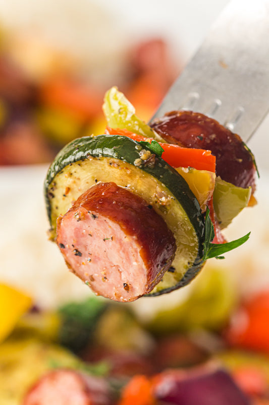 PLR Sheet Pan Sausage and Vegetables
