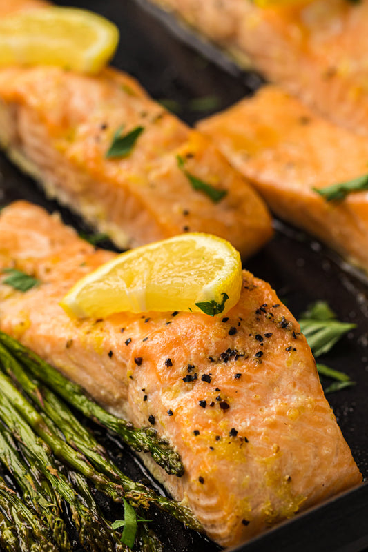 PLR Sheet Pan Salmon with Asparagus and Roasted Potatoes