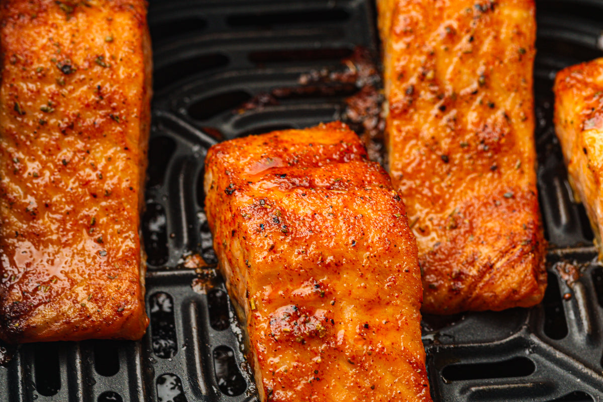 Frozen Salmon in the Air Fryer
