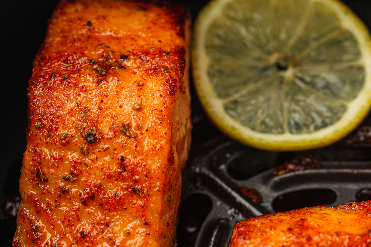 Frozen Salmon in the Air Fryer