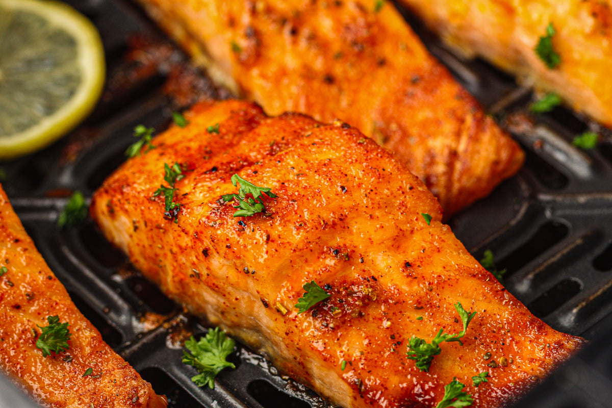 Frozen Salmon in the Air Fryer
