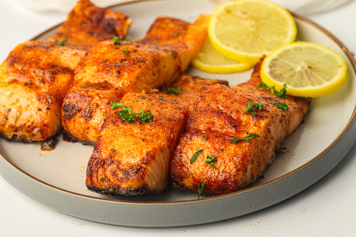 Frozen Salmon in the Air Fryer
