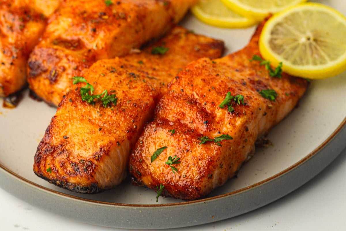 Frozen Salmon in the Air Fryer