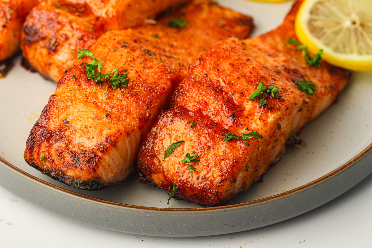 Frozen Salmon in the Air Fryer