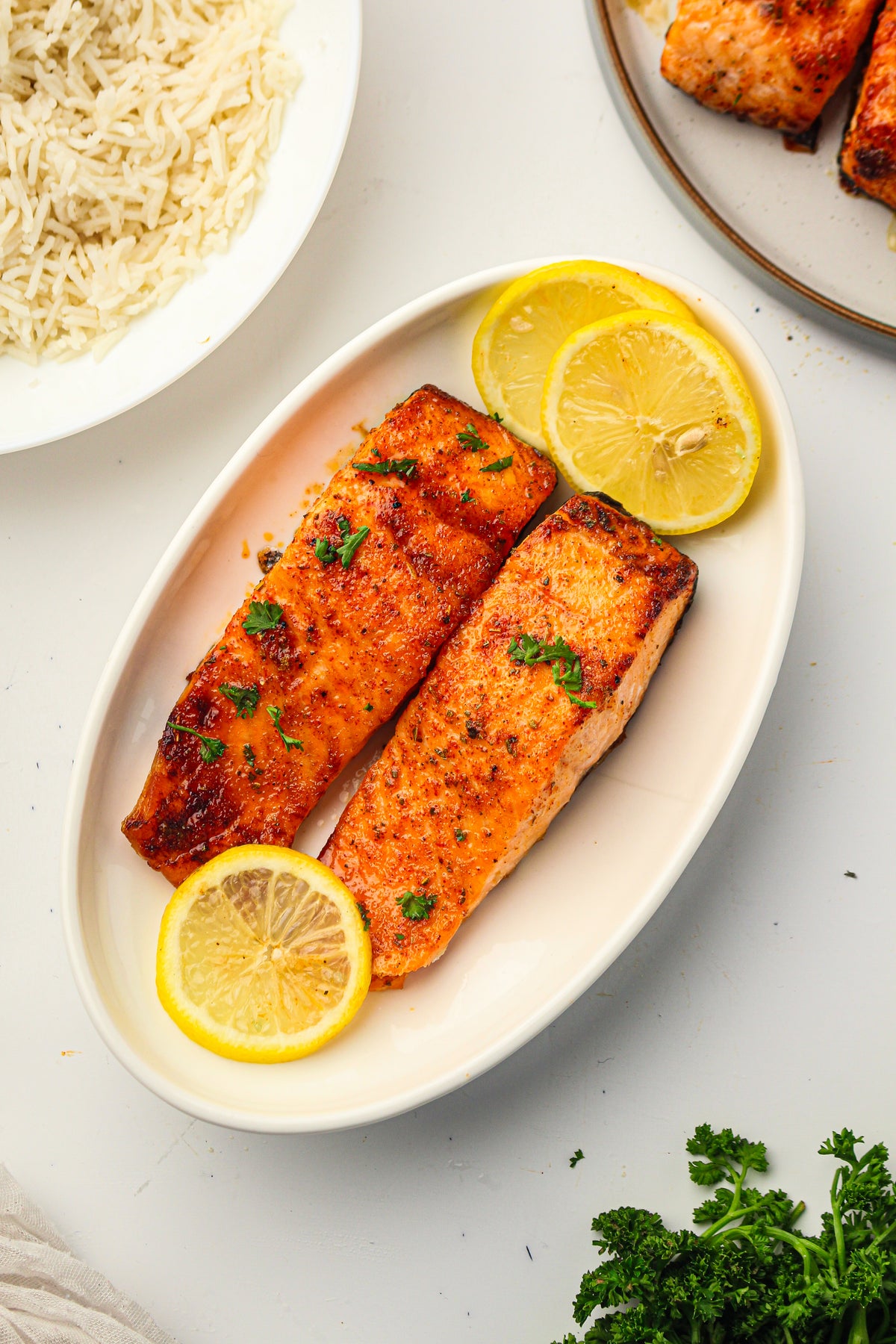 Frozen Salmon in the Air Fryer