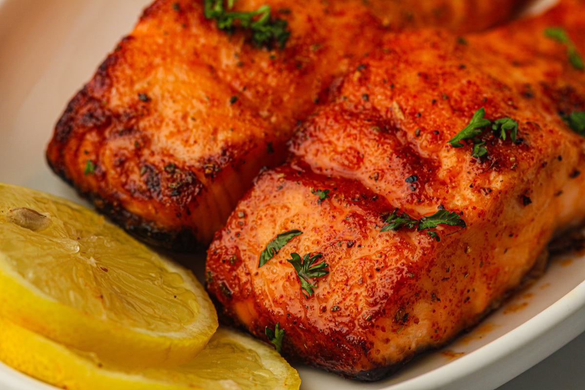 Frozen Salmon in the Air Fryer