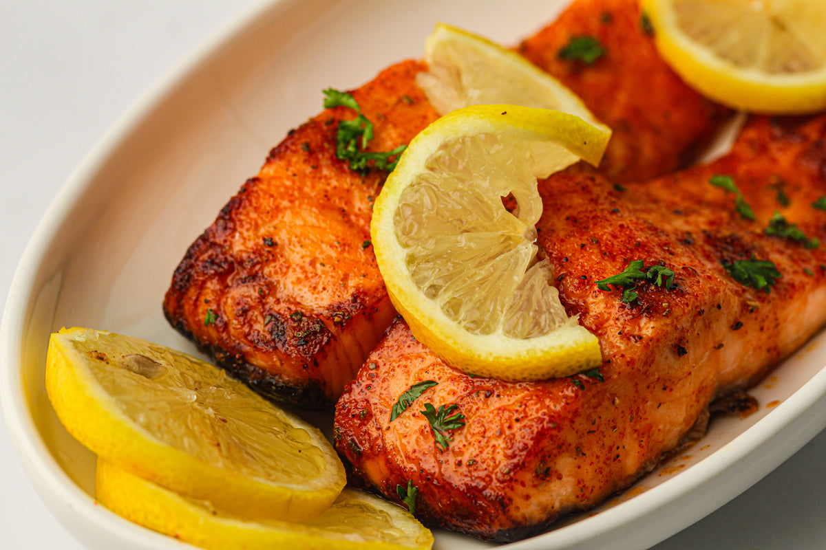 Frozen Salmon in the Air Fryer