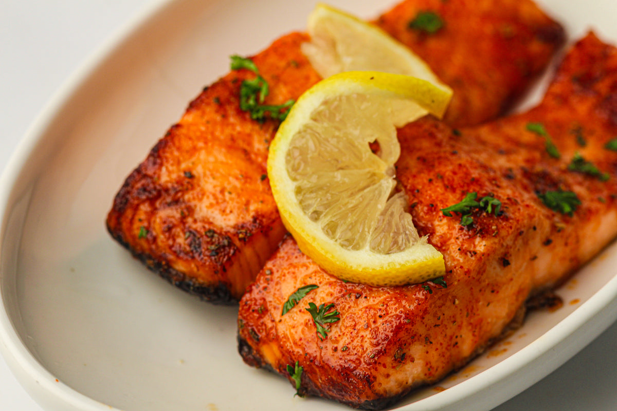 Frozen Salmon in the Air Fryer