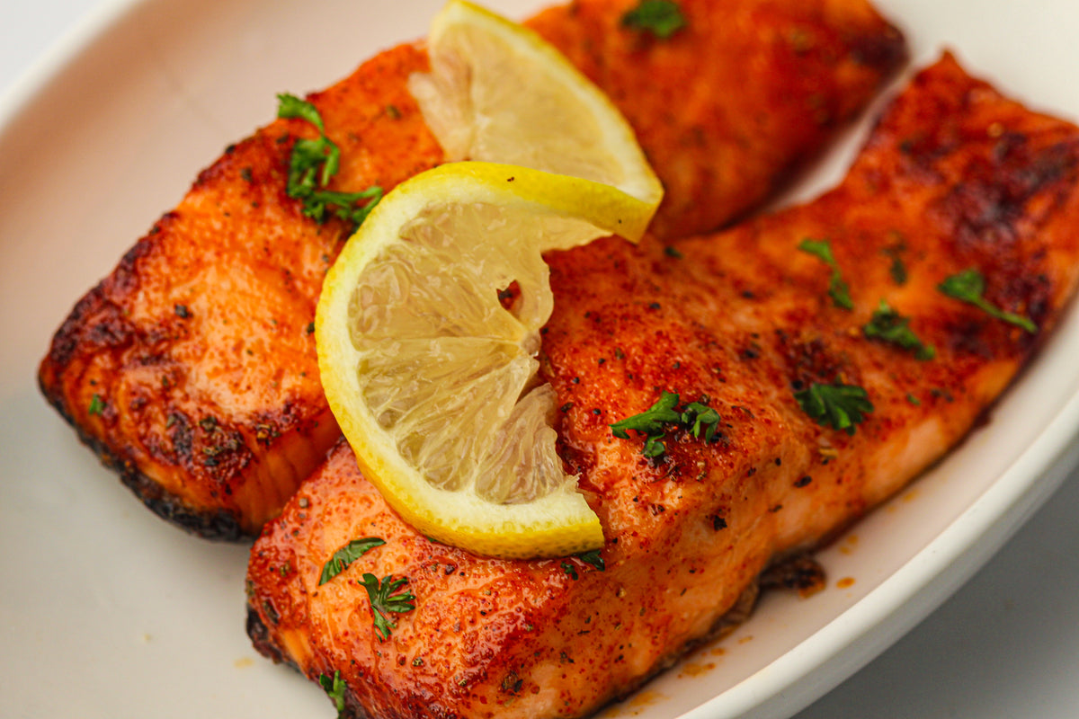 Frozen Salmon in the Air Fryer