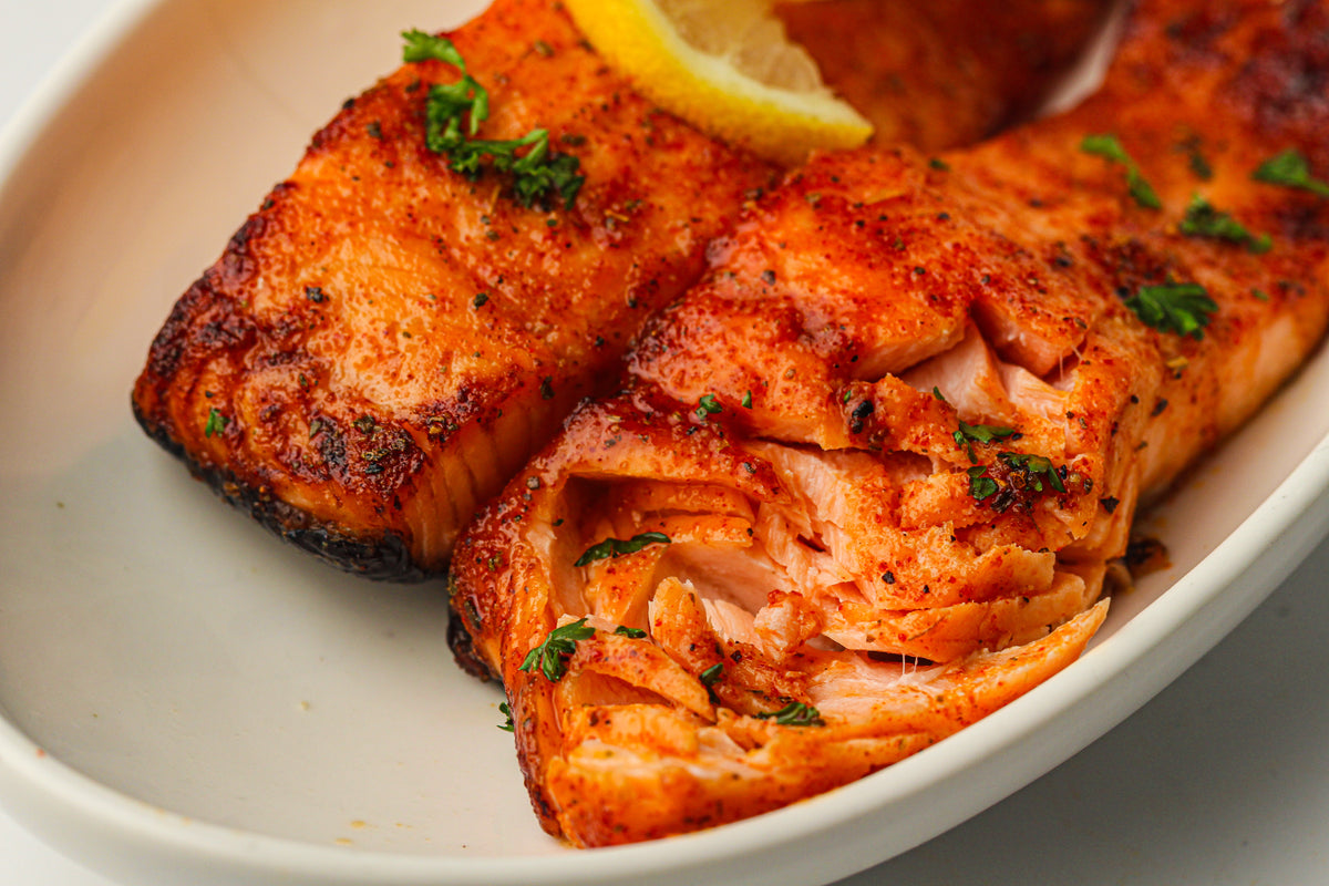 Frozen Salmon in the Air Fryer