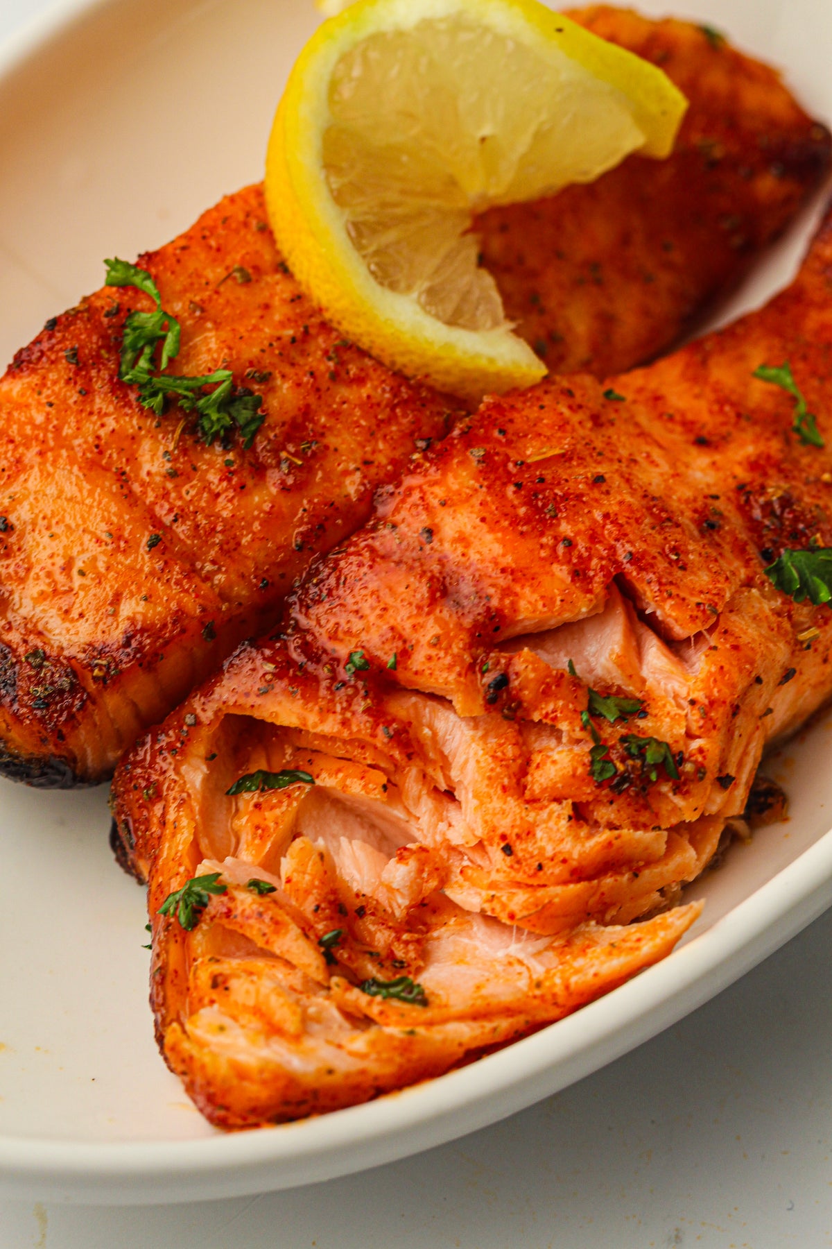 Frozen Salmon in the Air Fryer