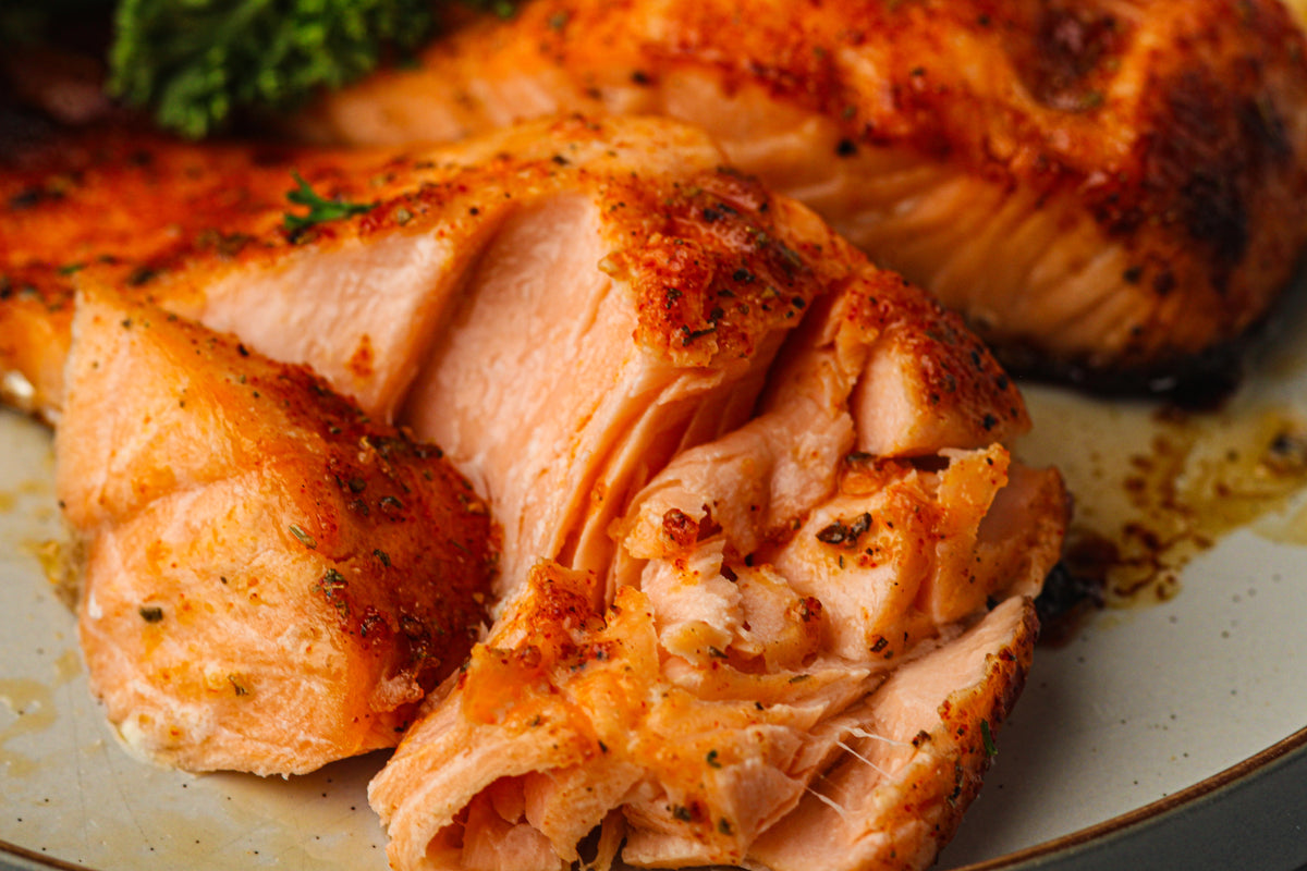Frozen Salmon in the Air Fryer