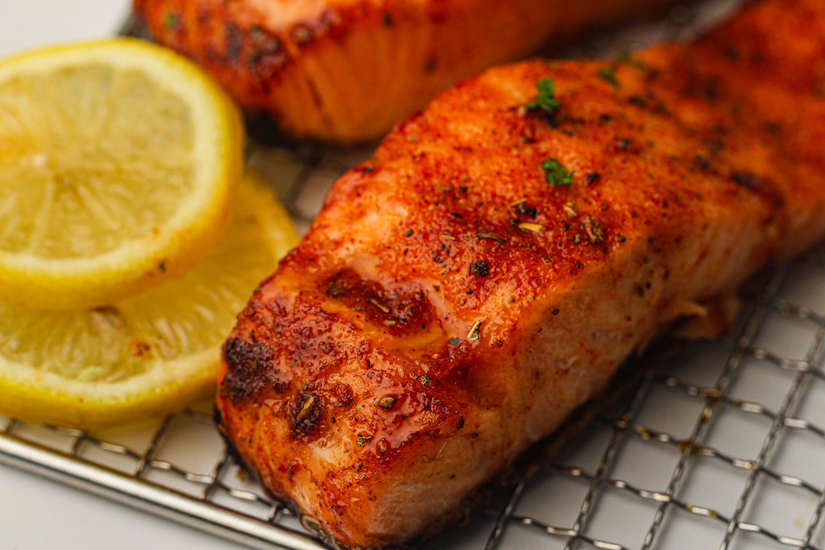 Frozen Salmon in the Air Fryer