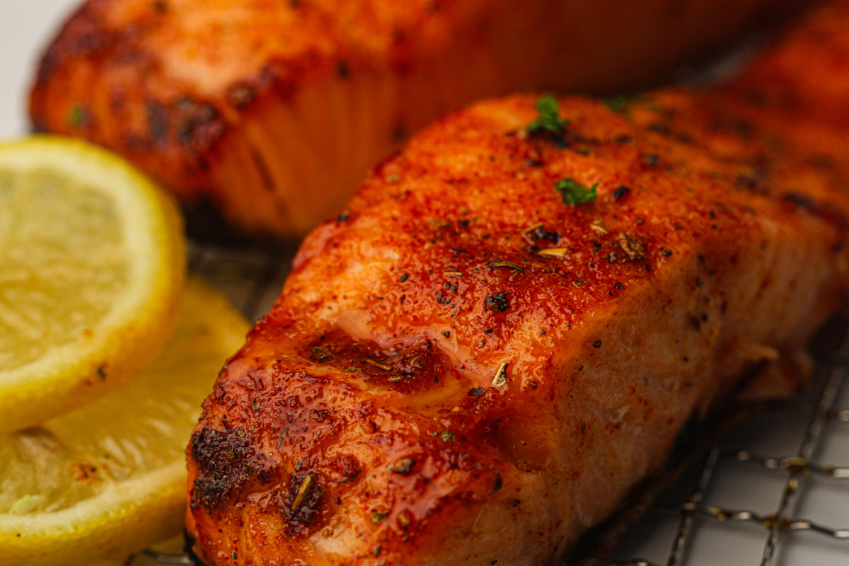 Frozen Salmon in the Air Fryer