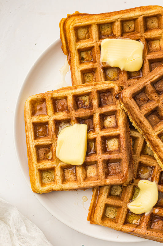 Sourdough Discard Waffles (PLR Recipe)