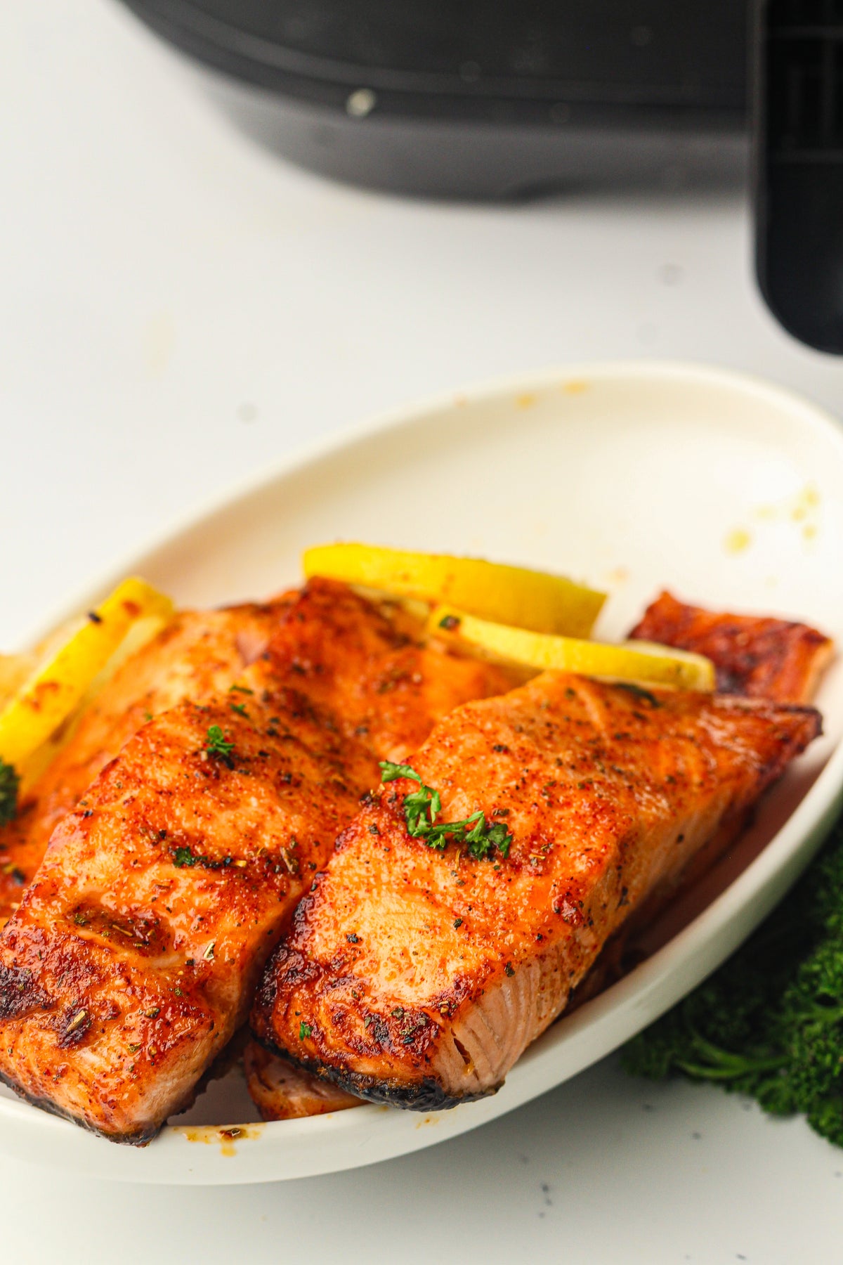 Frozen Salmon in the Air Fryer