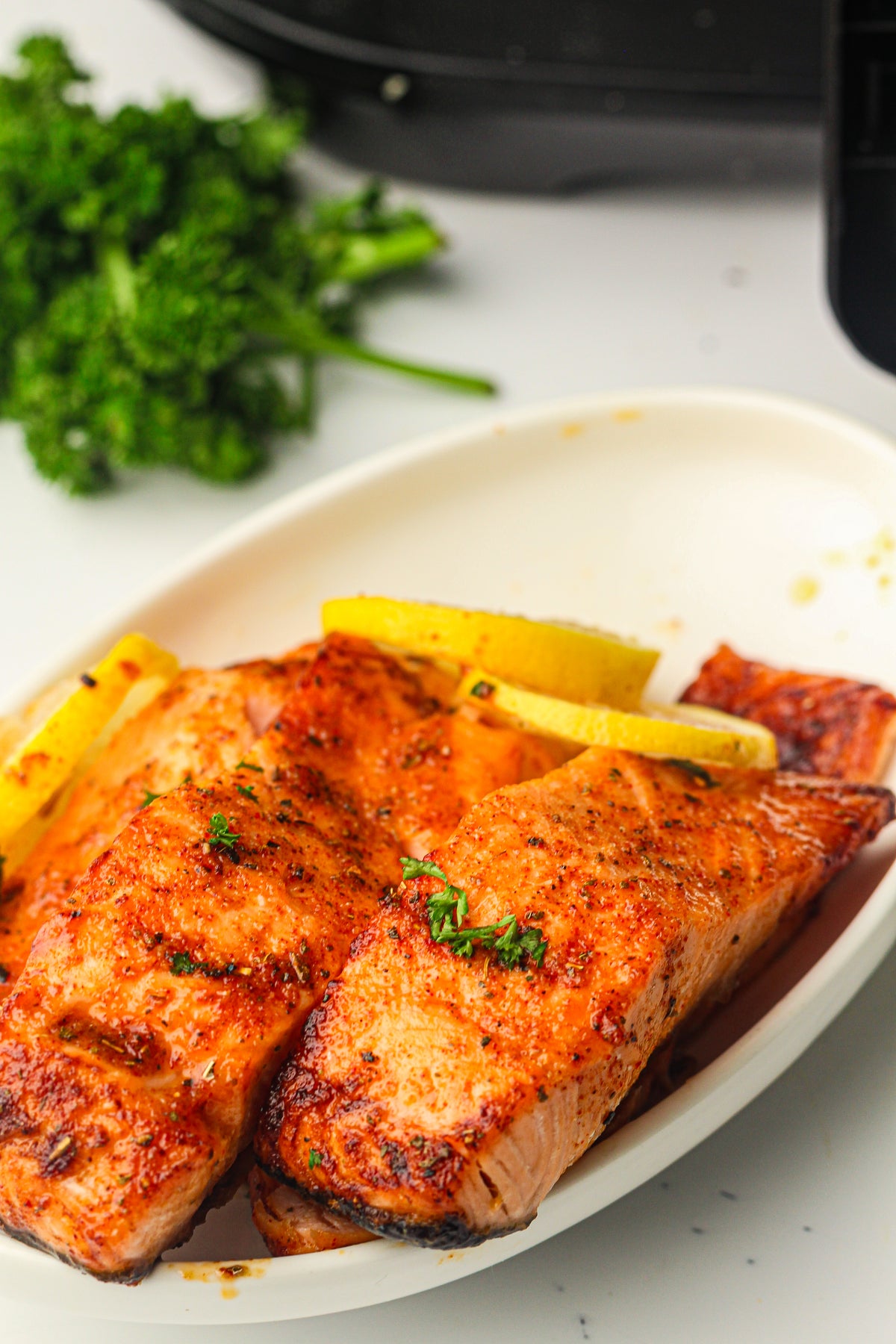 Frozen Salmon in the Air Fryer