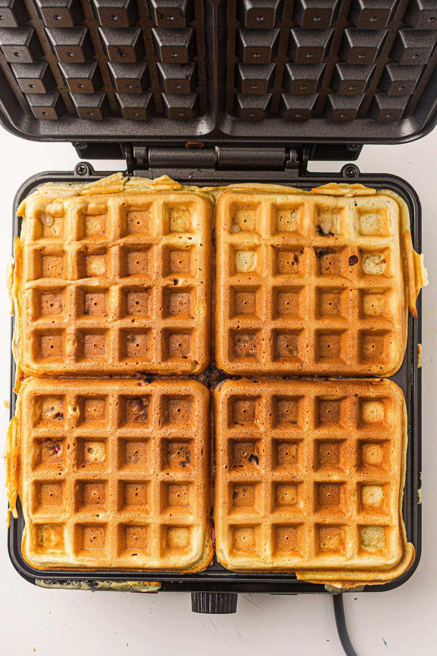 Raspberry Sourdough Waffles (Hero Images Only)