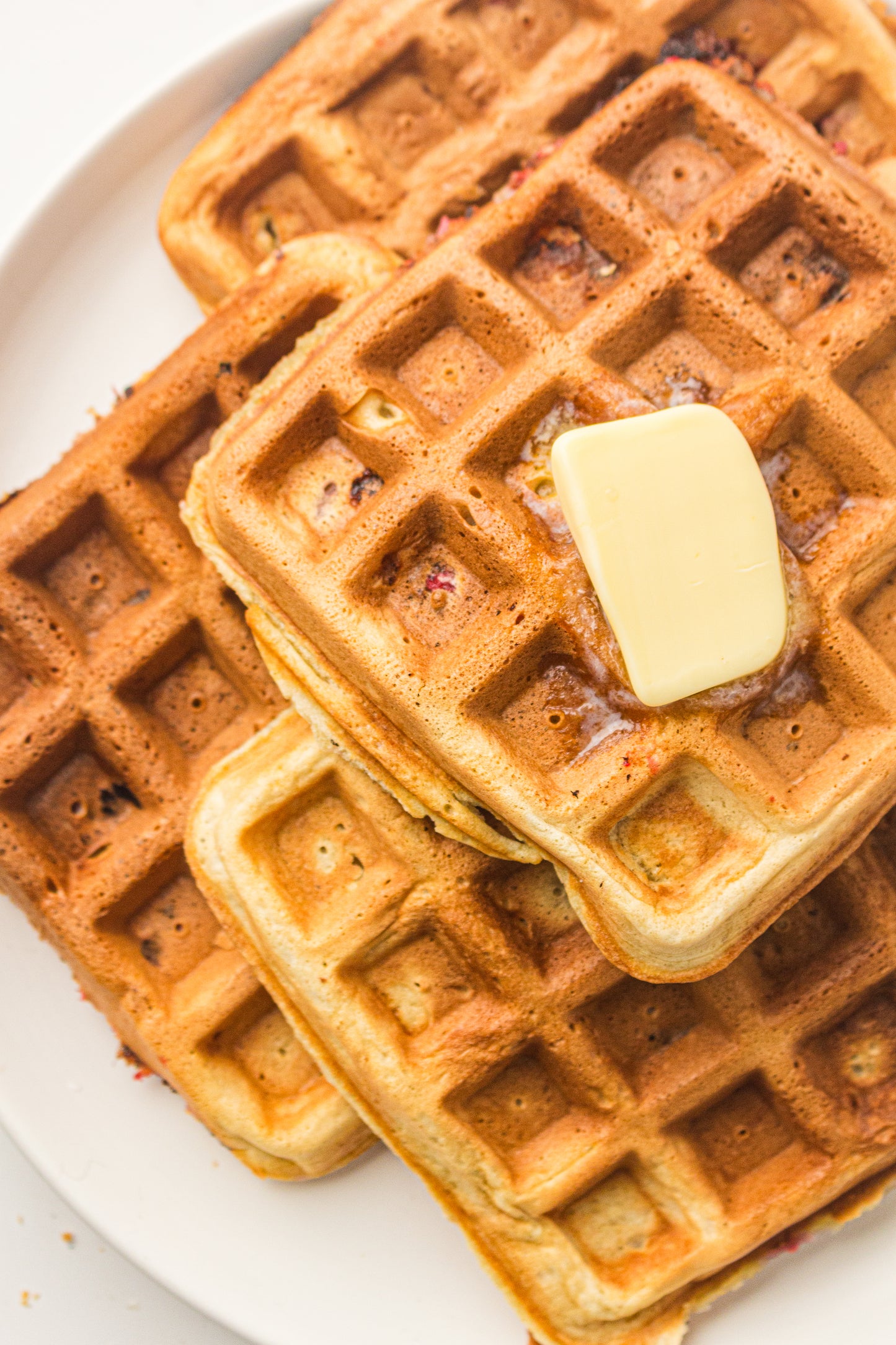 Raspberry Sourdough Waffles (Hero Images Only)