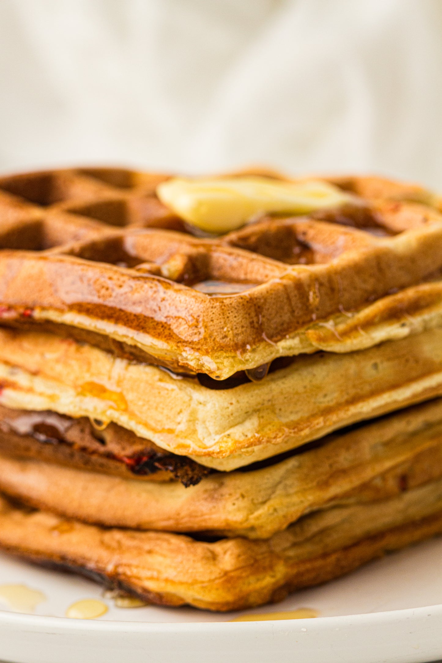 Raspberry Sourdough Waffles (Hero Images Only)