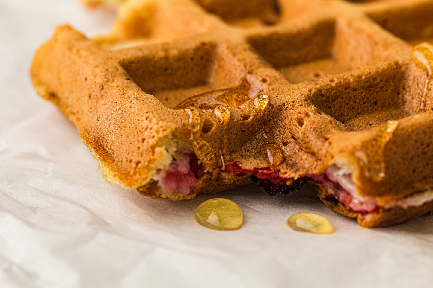 Raspberry Sourdough Waffles (Hero Images Only)
