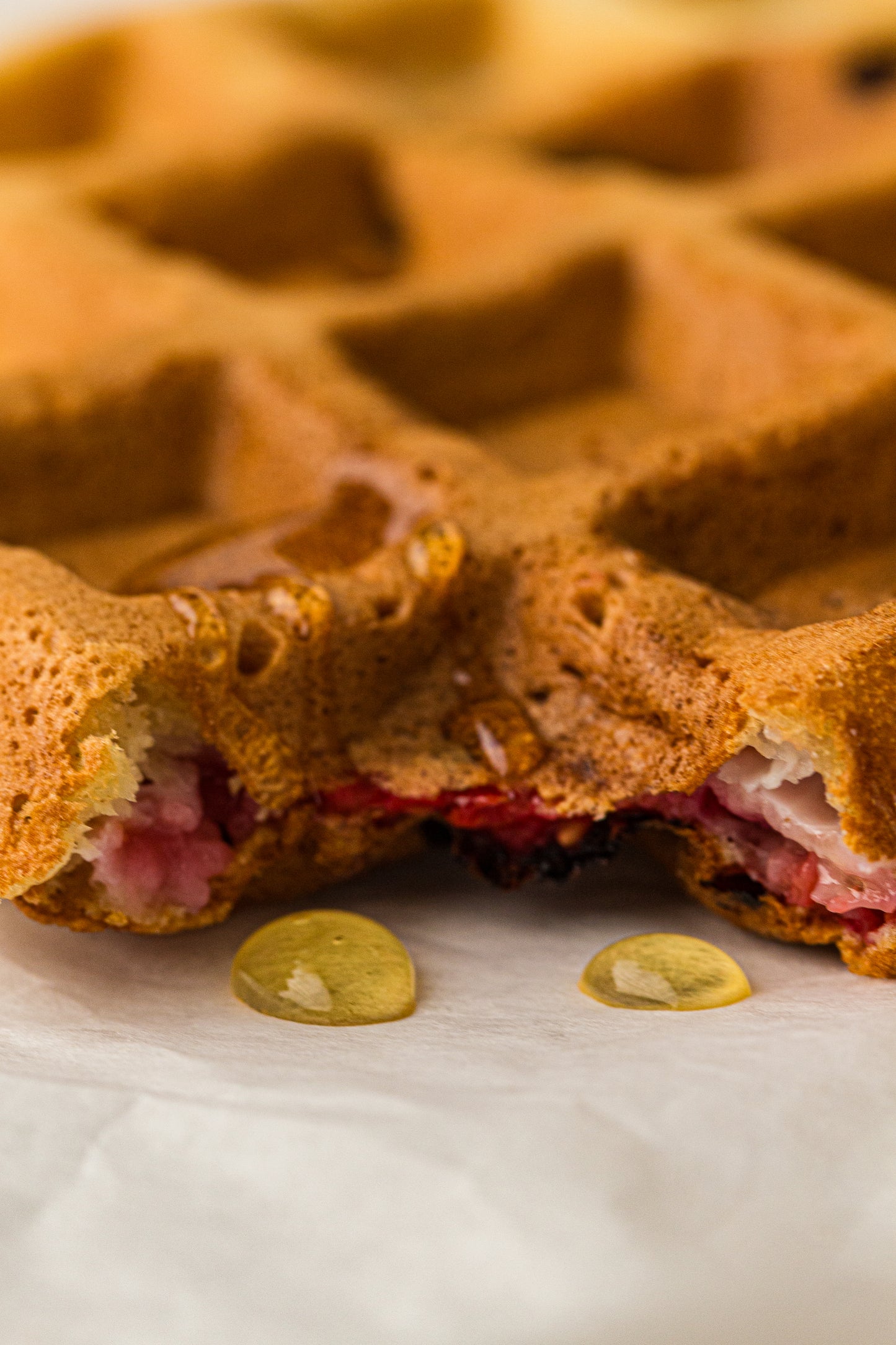Raspberry Sourdough Waffles (Hero Images Only)