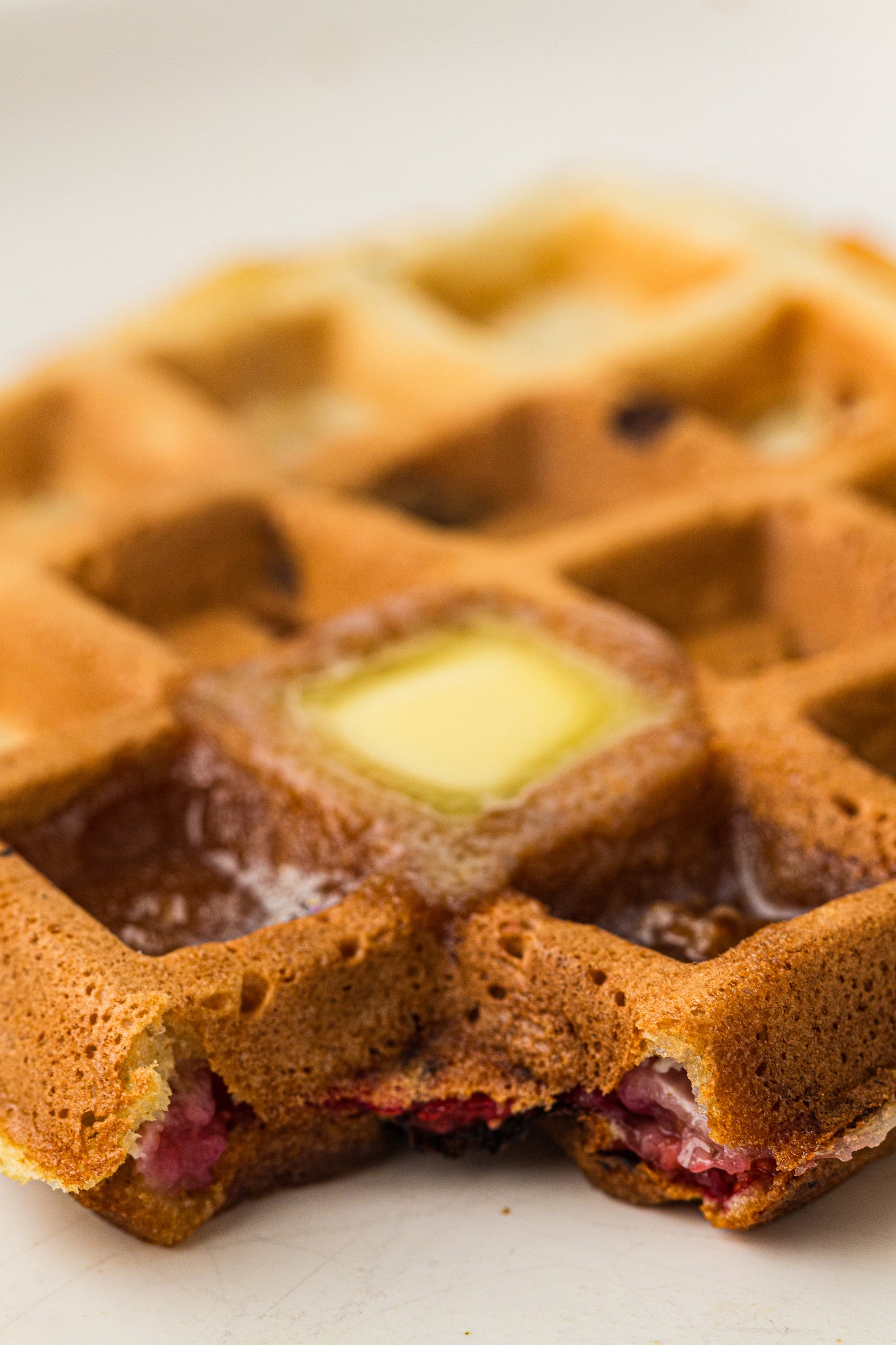 Raspberry Sourdough Waffles (Hero Images Only)