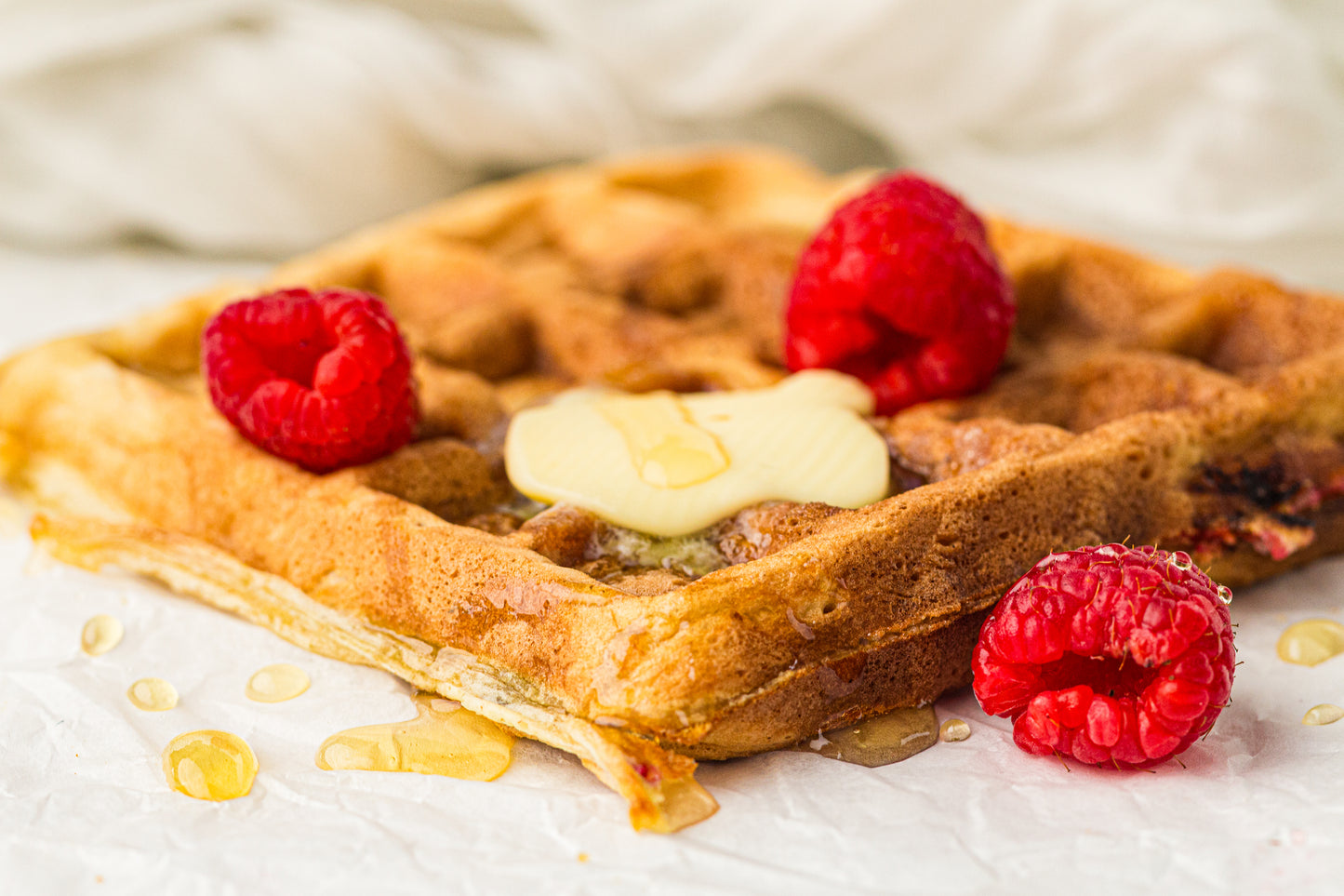 Raspberry Sourdough Waffles (Hero Images Only)