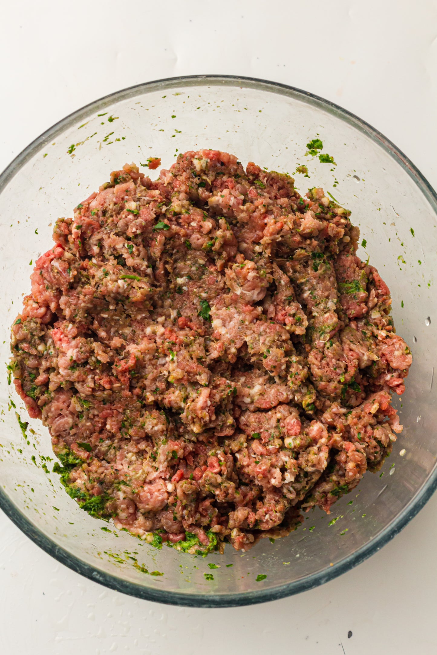 Sheet Pan Koftas with Tahini Dressing & Sumac Tomato-Cucumber Salad