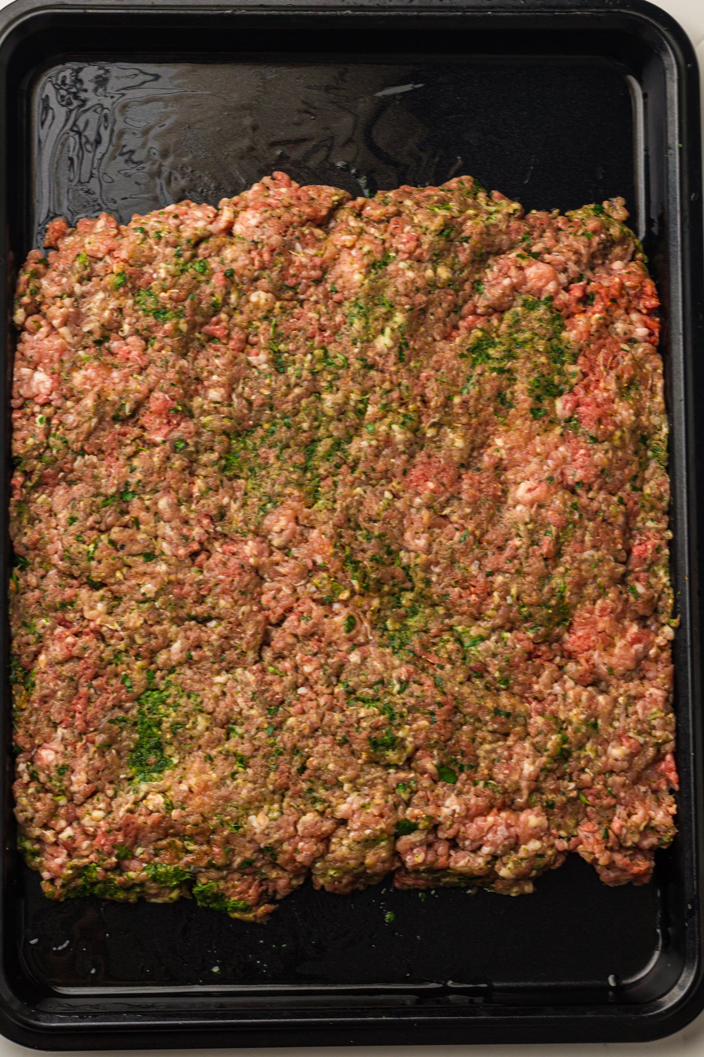 Sheet Pan Koftas with Tahini Dressing & Sumac Tomato-Cucumber Salad