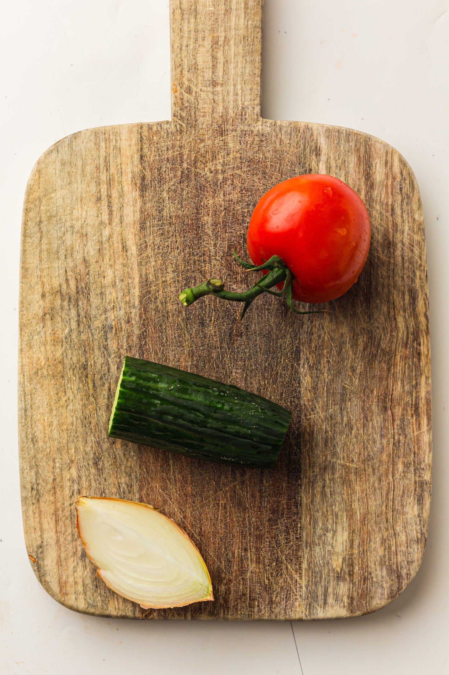 Sheet Pan Koftas with Tahini Dressing & Sumac Tomato-Cucumber Salad