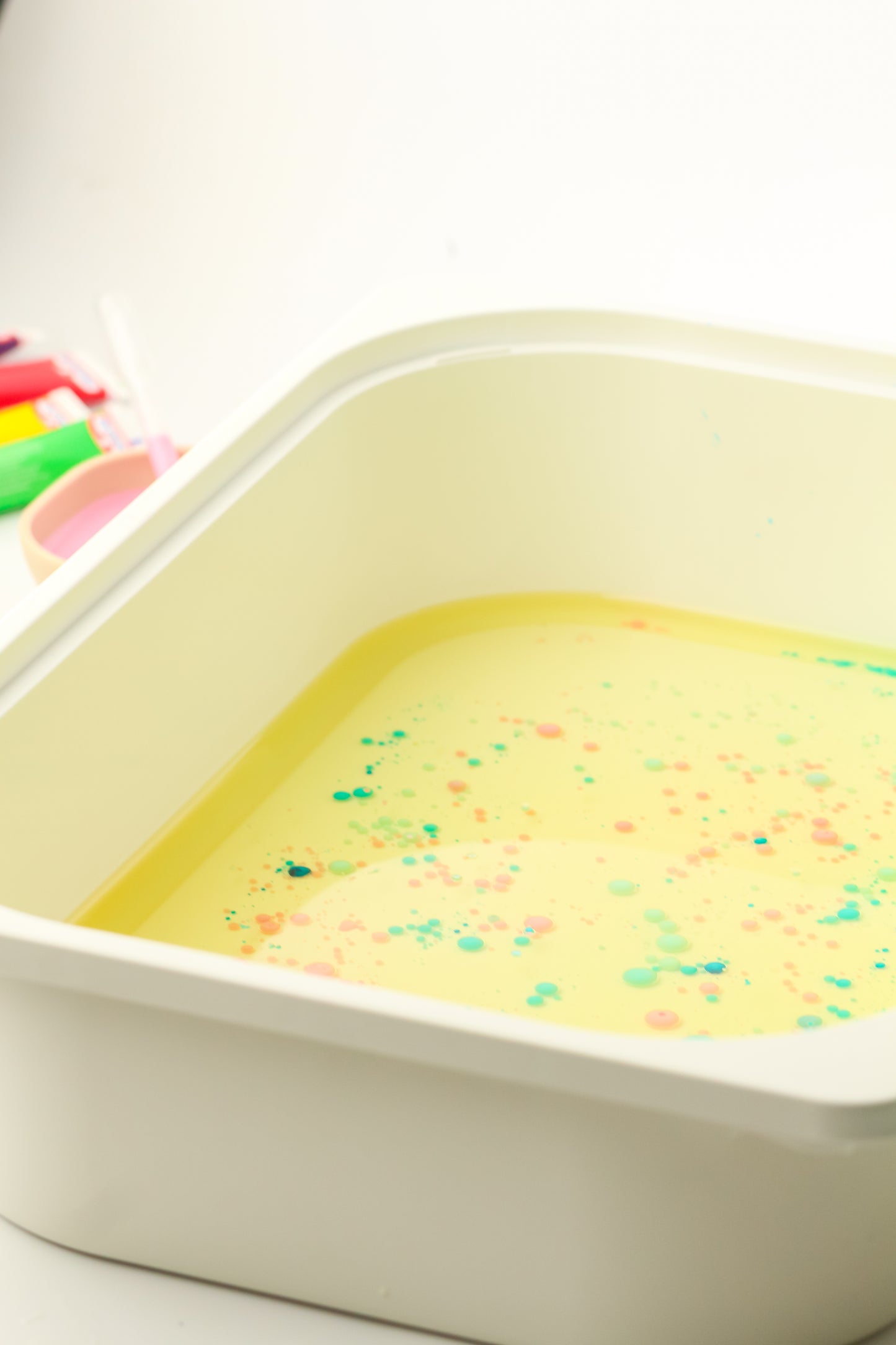 Lava Lamp Sensory Box