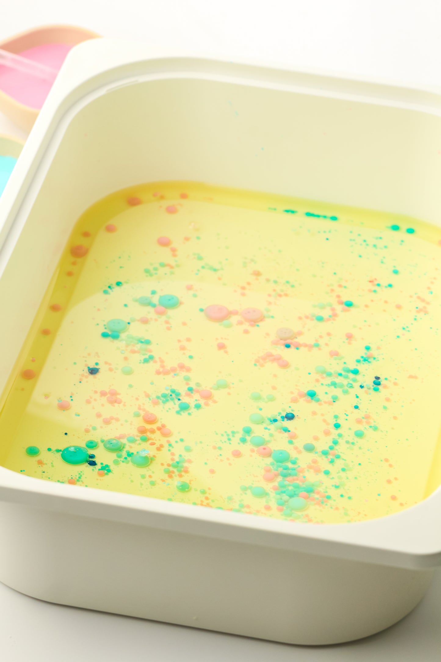Lava Lamp Sensory Box