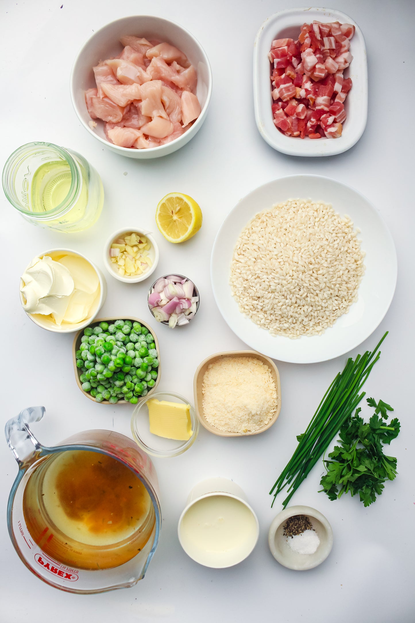 Creamy Chicken, Bacon & Pea Risotto