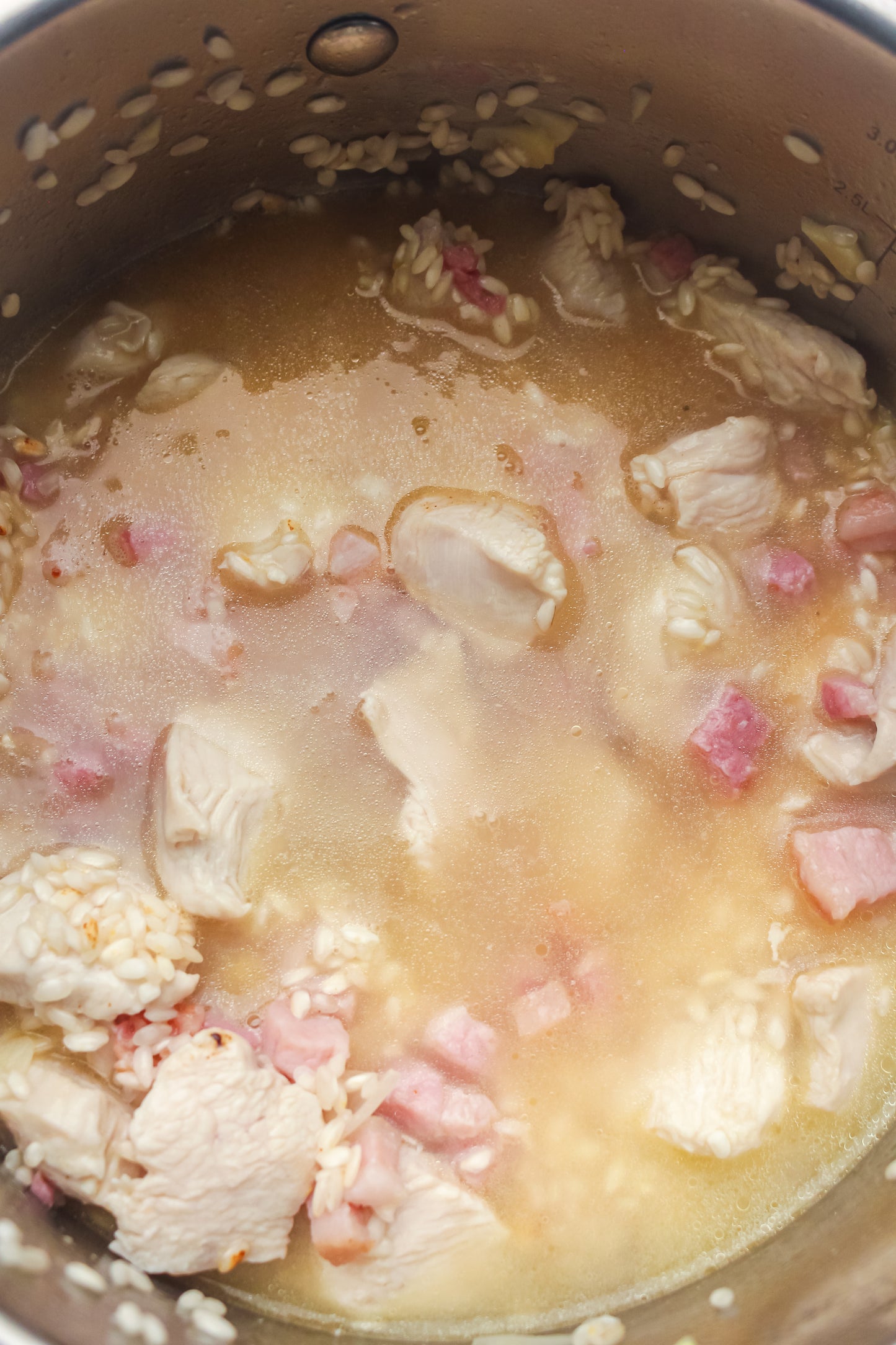 Creamy Chicken, Bacon & Pea Risotto