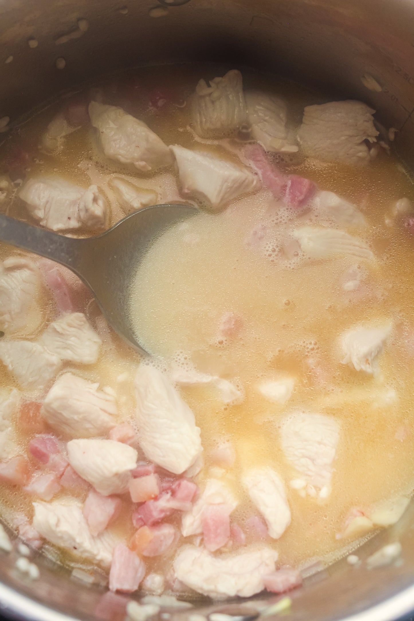 Creamy Chicken, Bacon & Pea Risotto