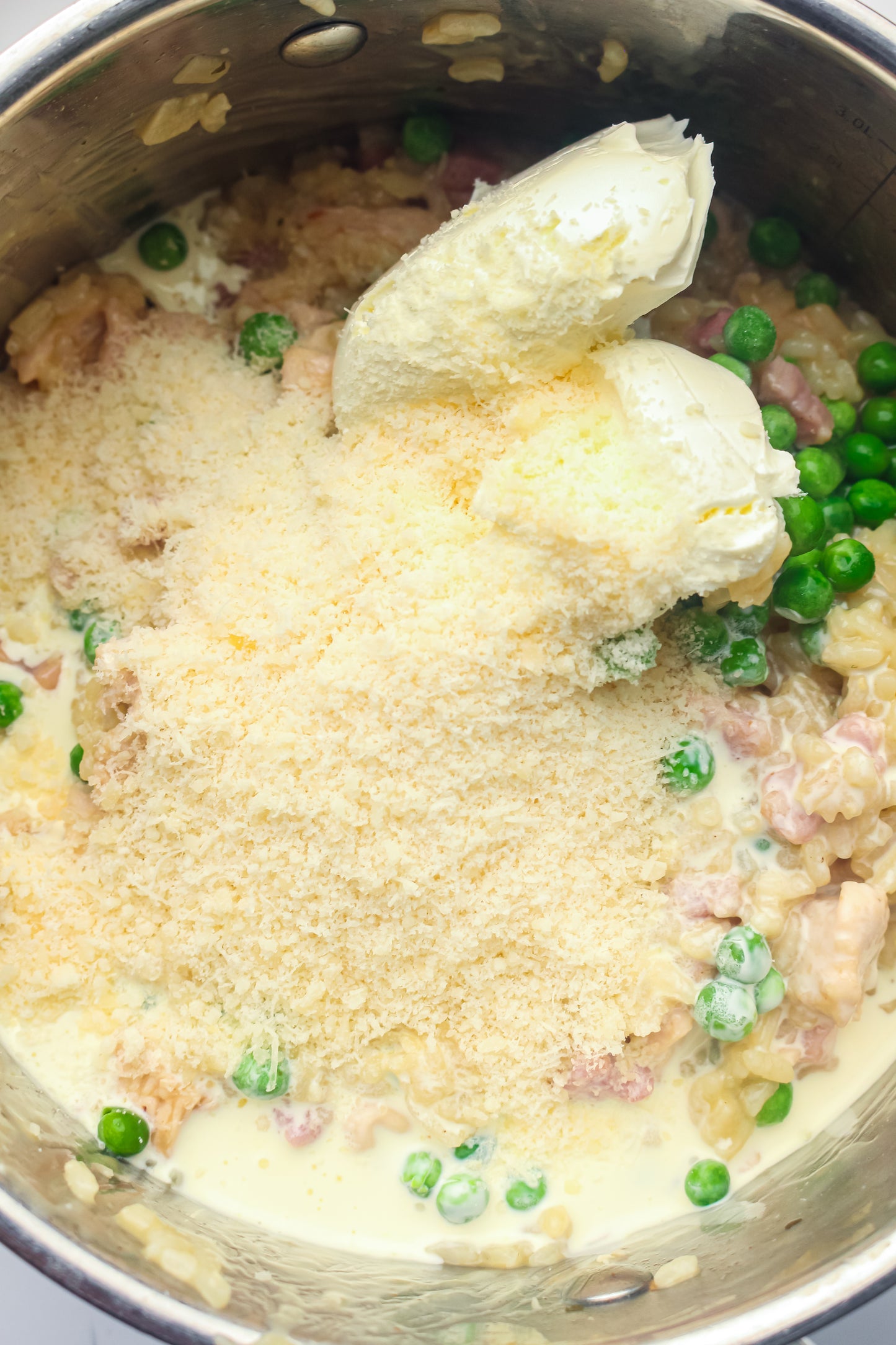 Creamy Chicken, Bacon & Pea Risotto
