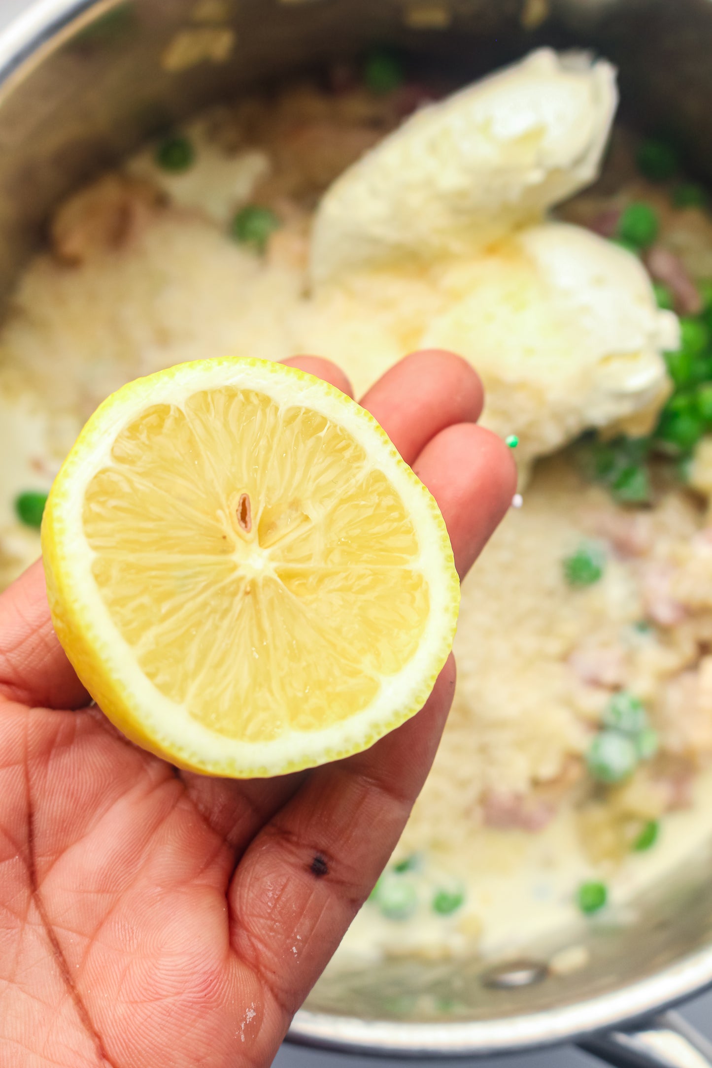 Creamy Chicken, Bacon & Pea Risotto