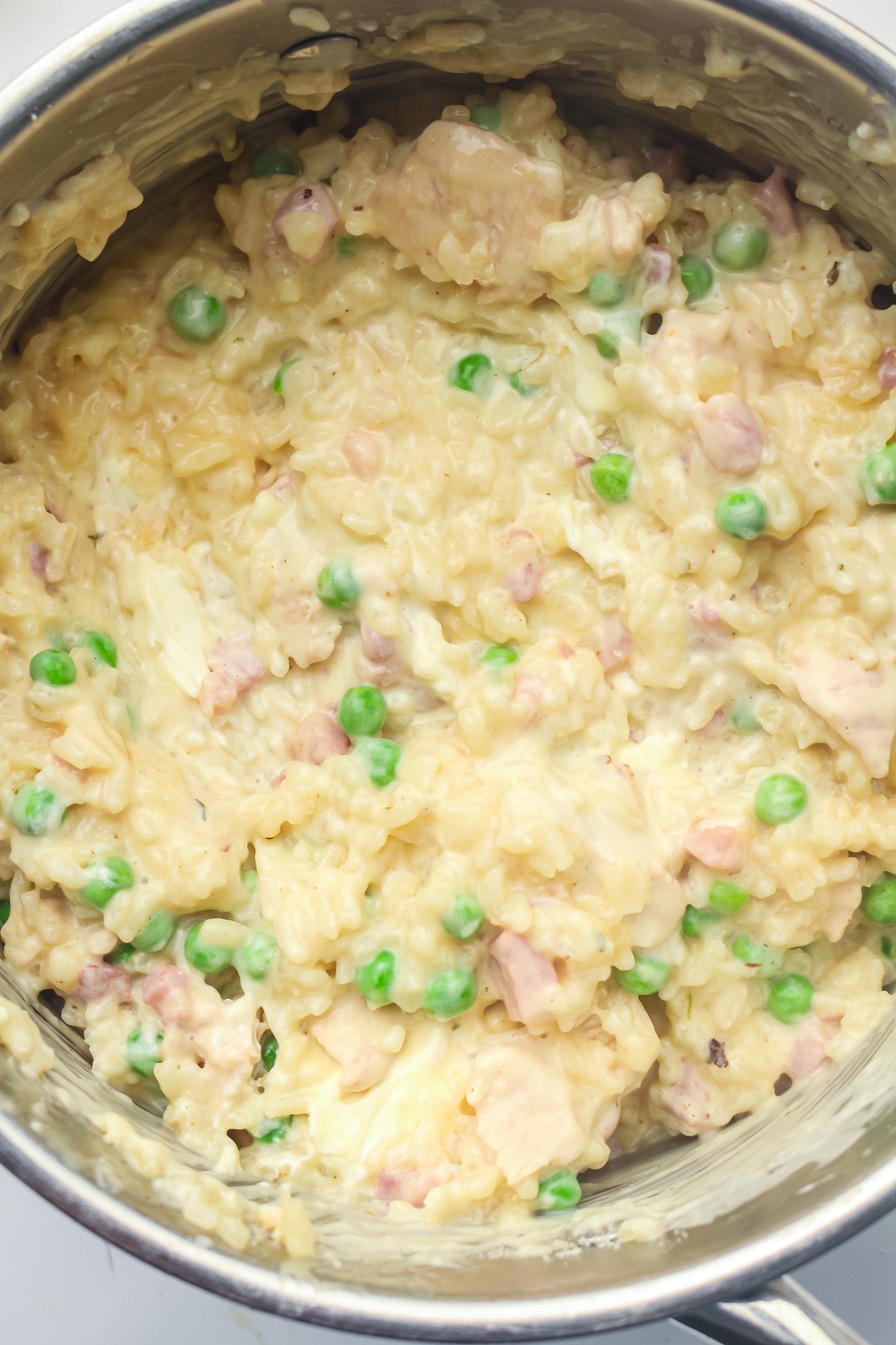 Creamy Chicken, Bacon & Pea Risotto