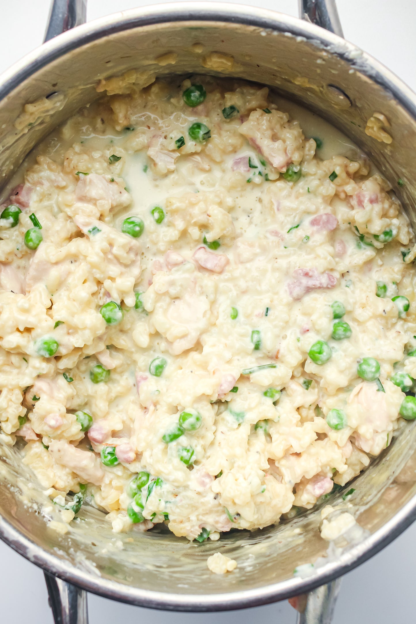 Creamy Chicken, Bacon & Pea Risotto