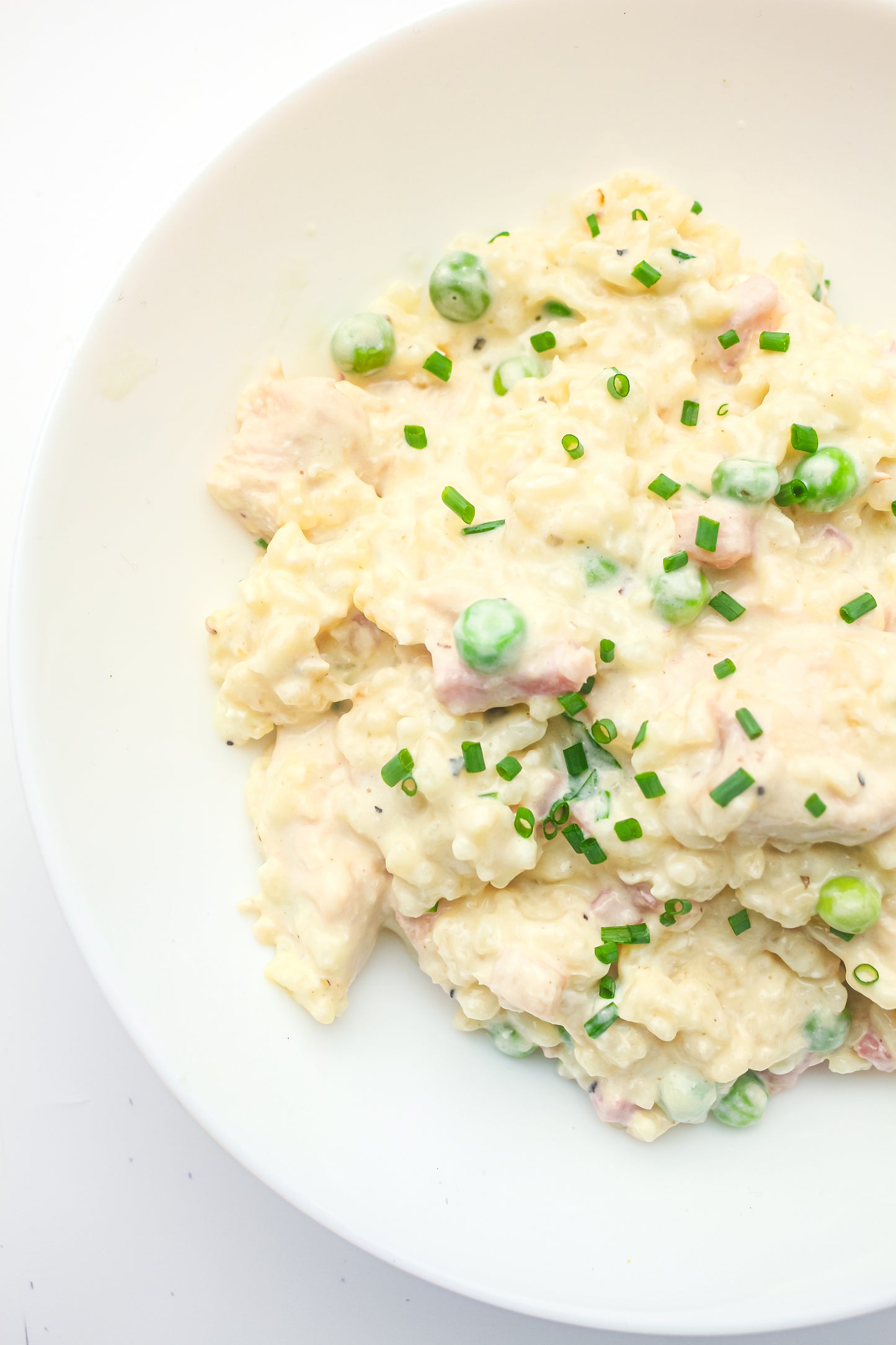 Creamy Chicken, Bacon & Pea Risotto