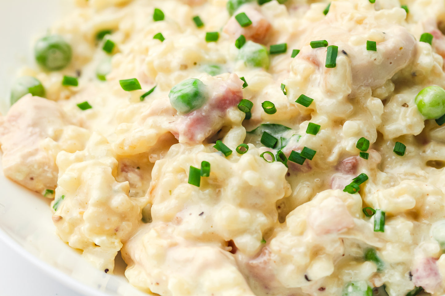 Creamy Chicken, Bacon & Pea Risotto