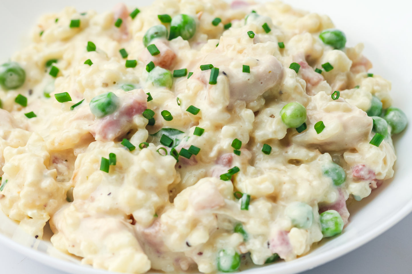Creamy Chicken, Bacon & Pea Risotto